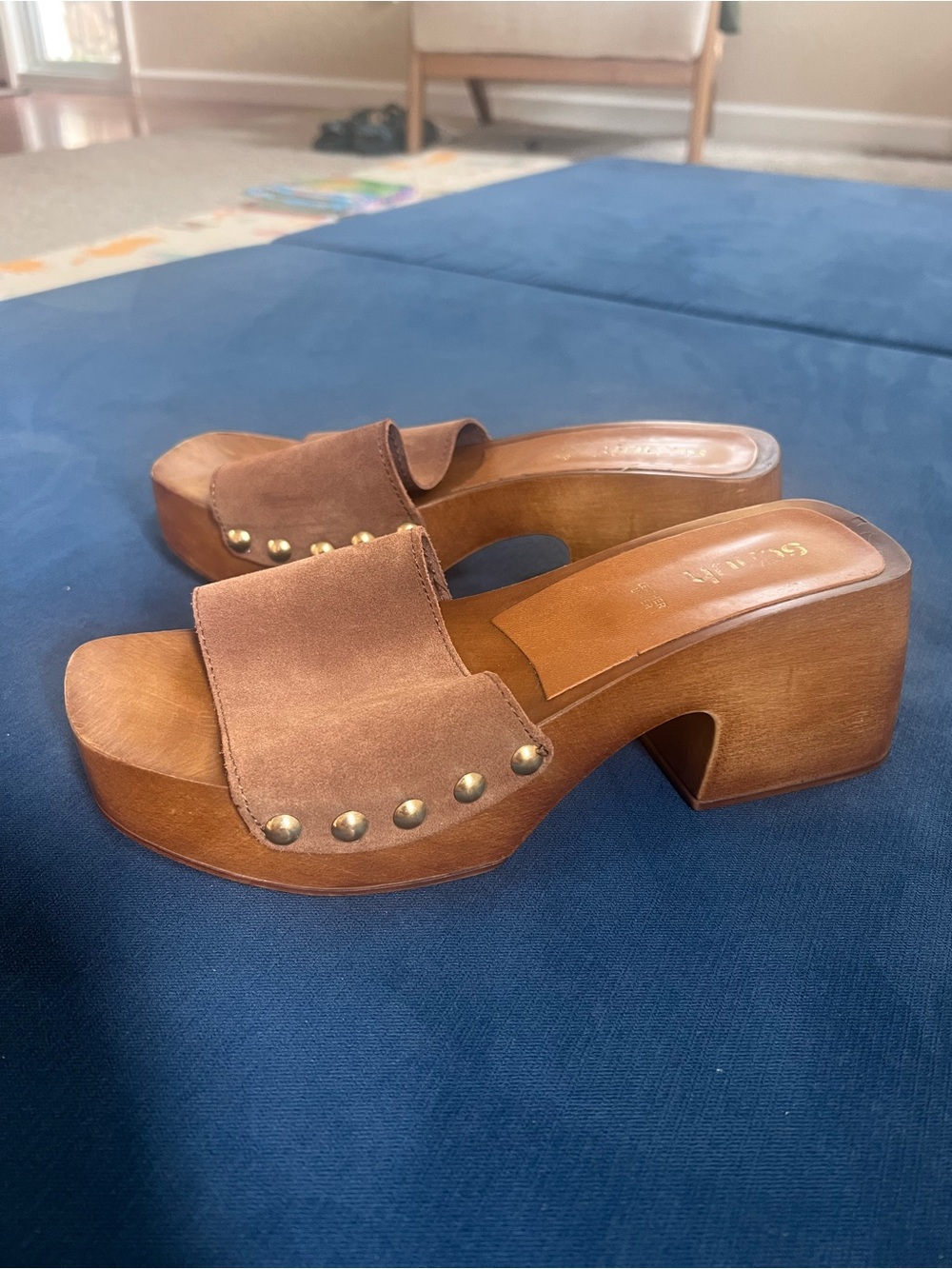 Schuh Suede Slide sandals